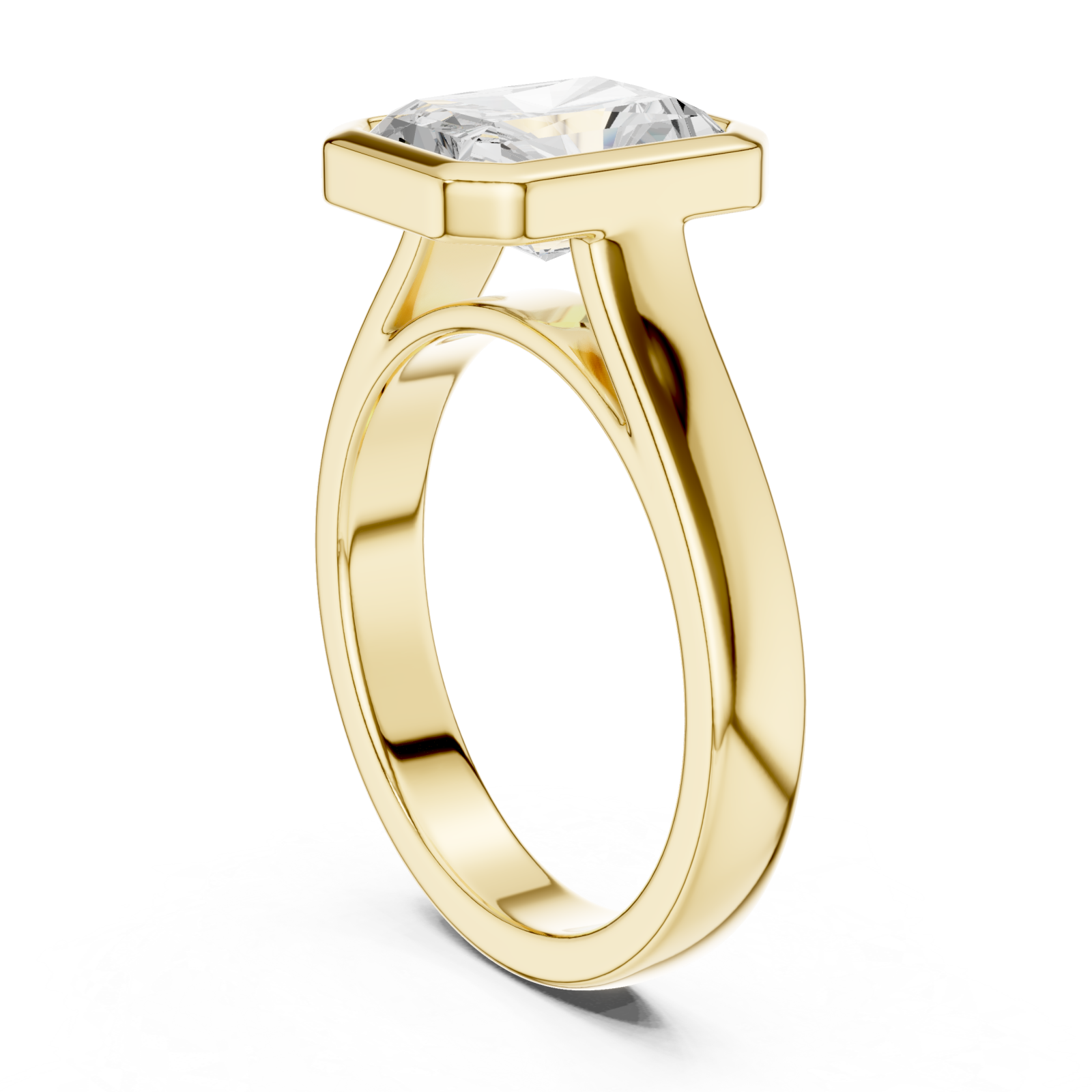  Gold Regal Prism Silhouette Ring Left View
