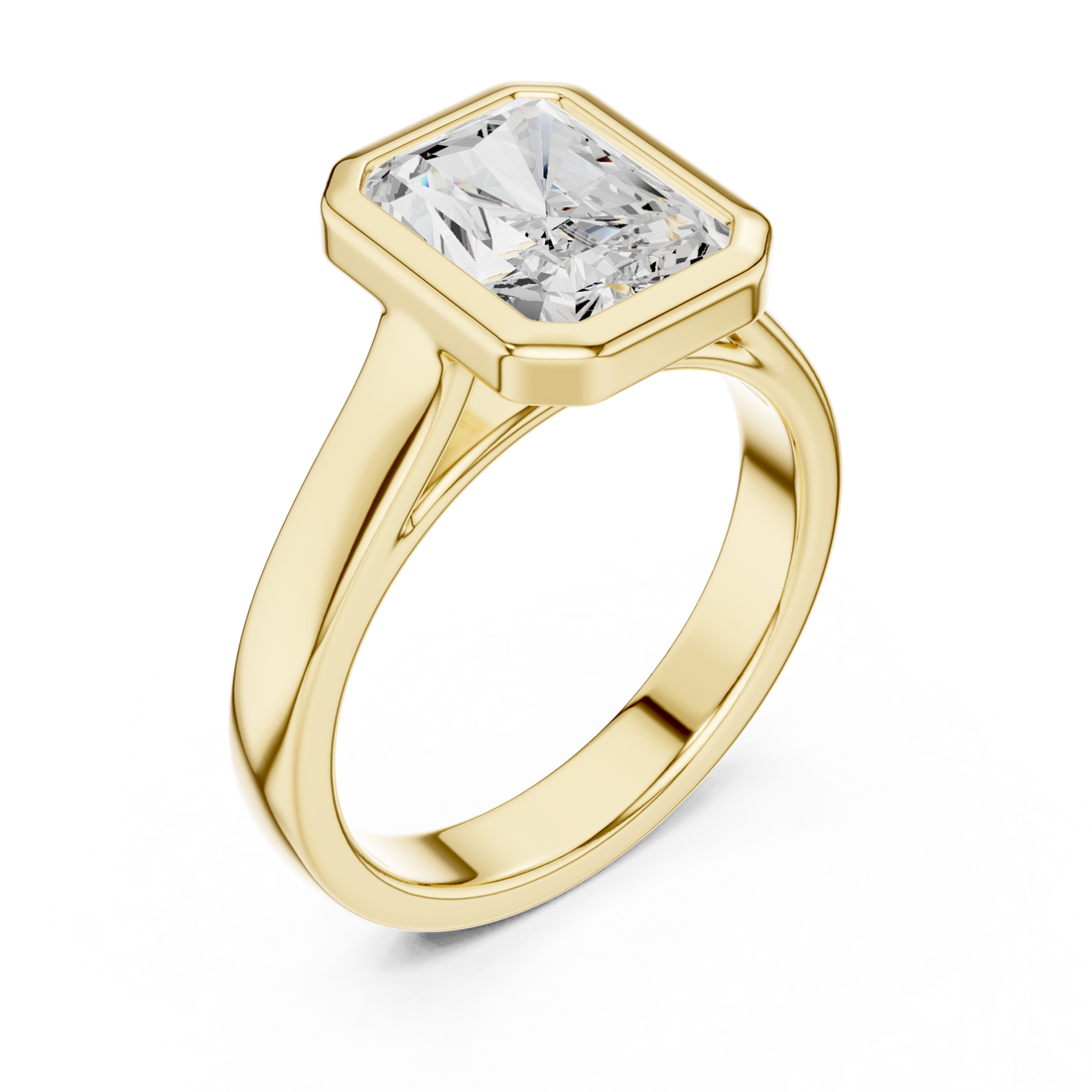 Gold Regal Prism Silhouette Ring Right View