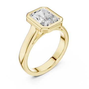 Gold Regal Prism Silhouette Ring Right View