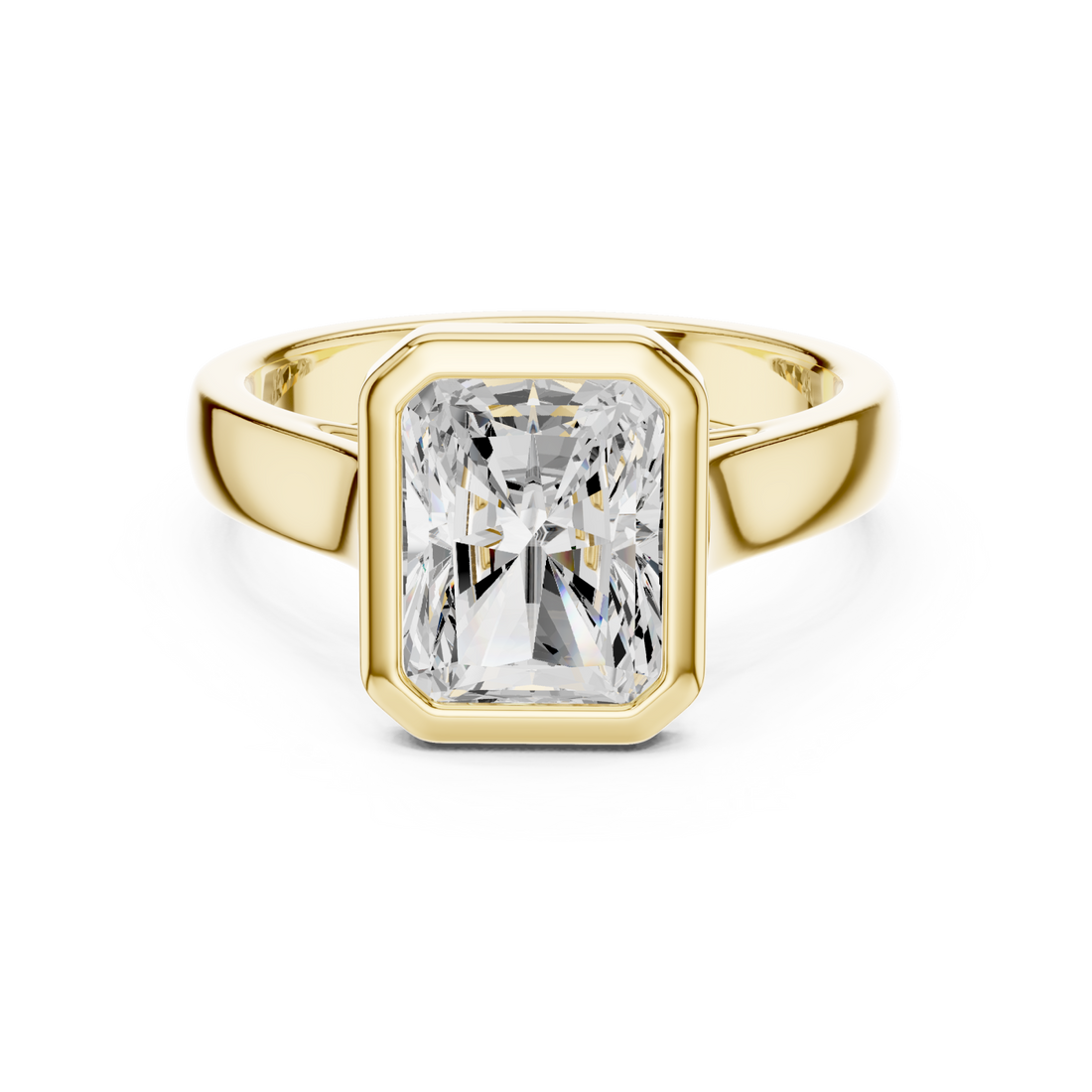 Gold Regal Prism Silhouette Ring Right View