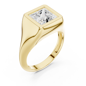 Gold Regal Courtyard Modern Ring Right View