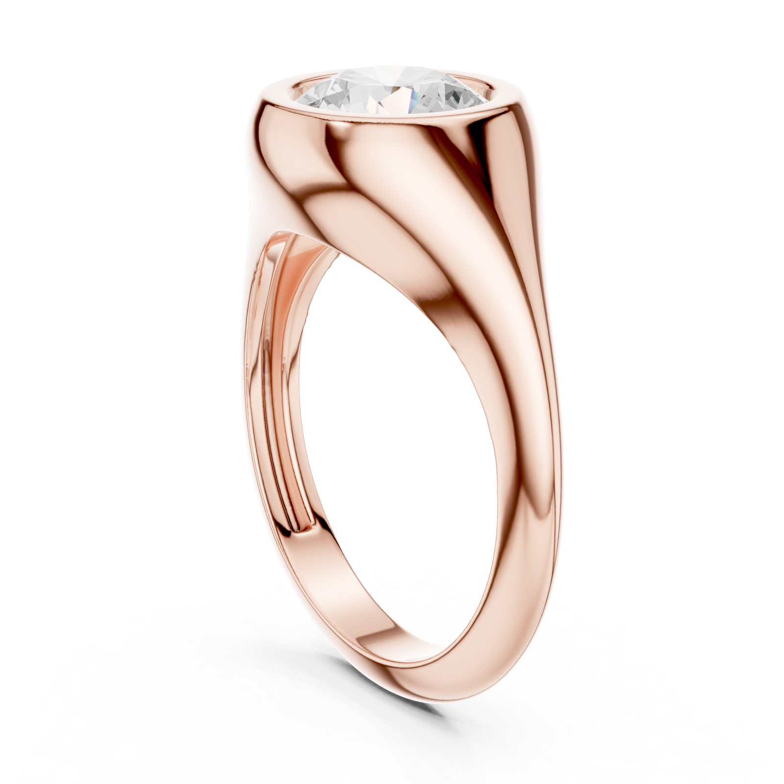  Rose Gold Celeste Silhouette Ring Left View