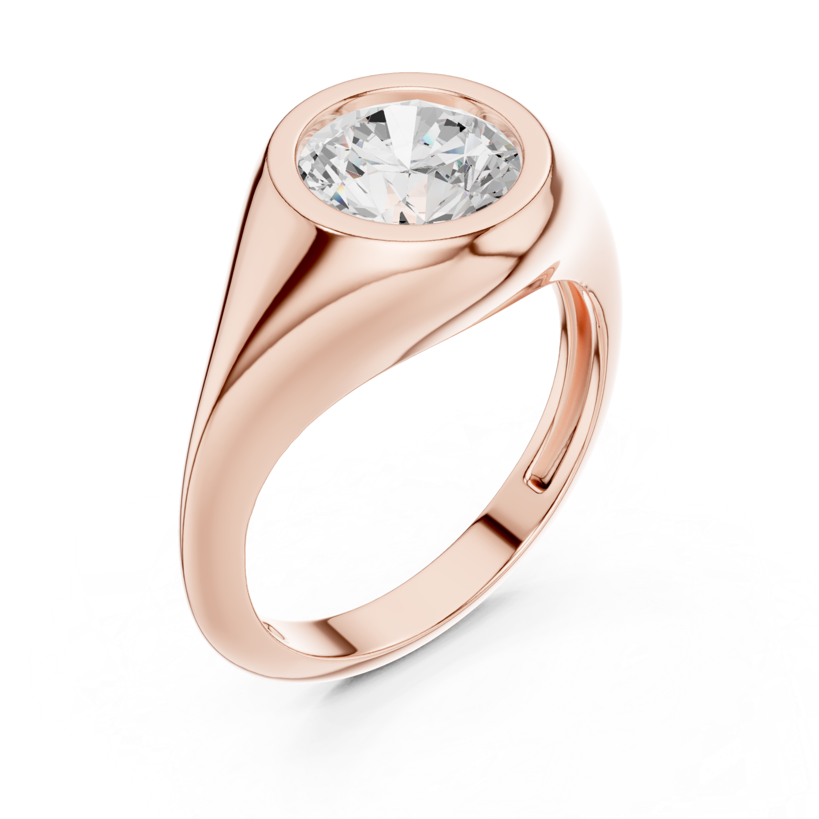  Rose Gold Celeste Silhouette Ring Right View