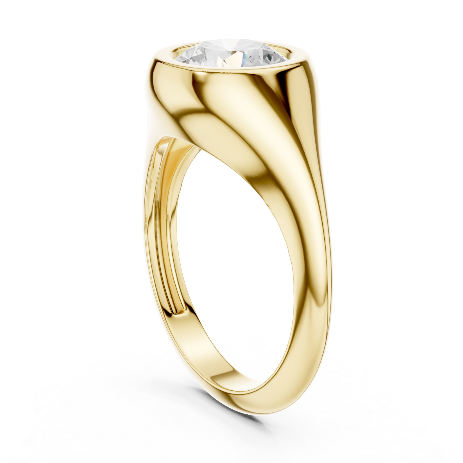  Gold Celeste Silhouette Ring Left View