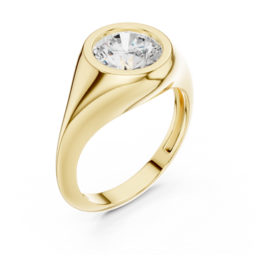 Gold Celeste Silhouette Ring Right View