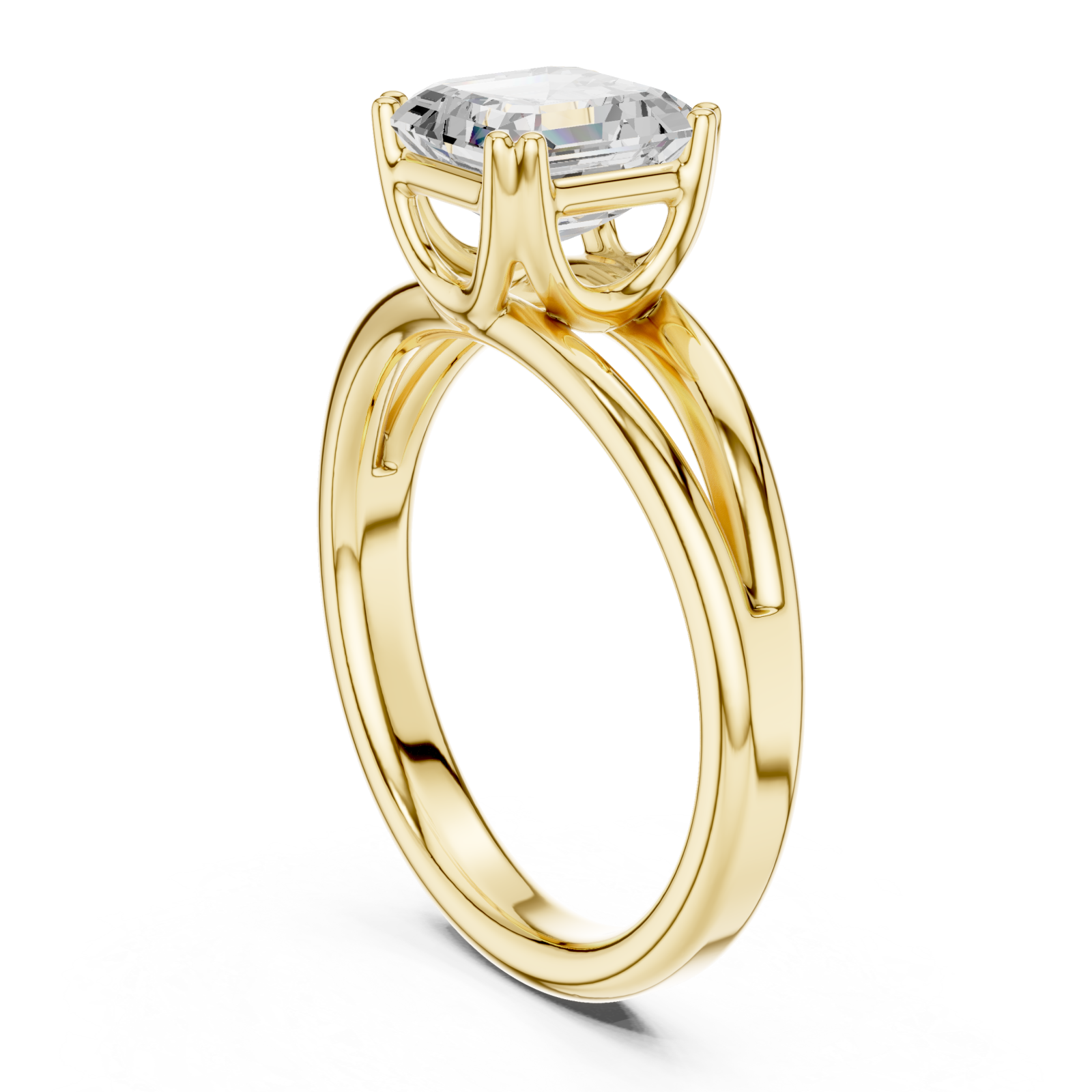  Gold Heirloom Promise Solitaire Ring Left View