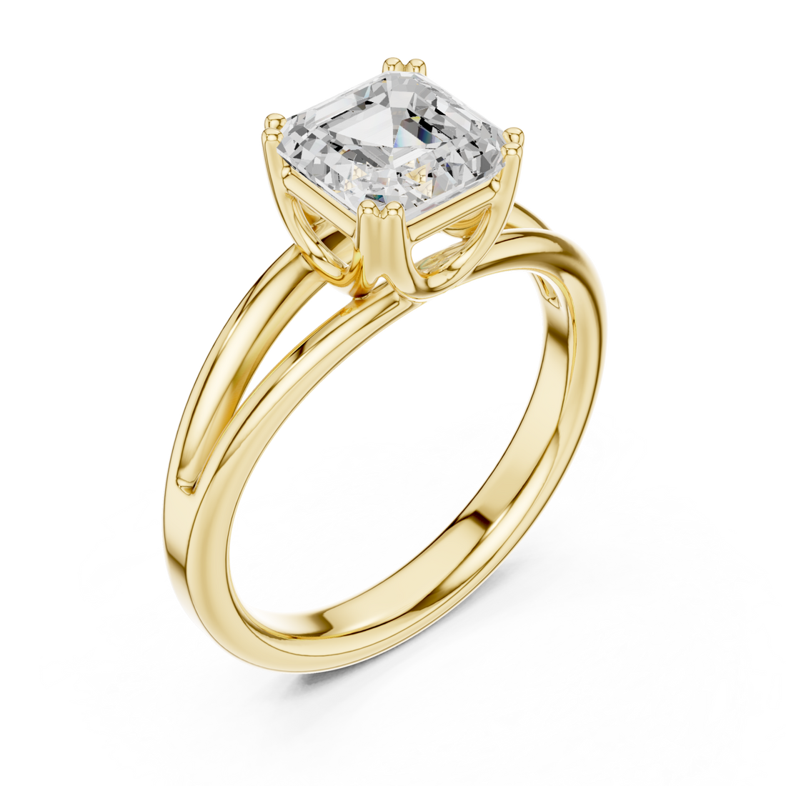 Gold Heirloom Promise Solitaire Ring Right View