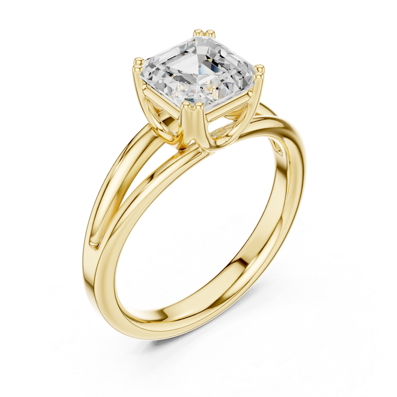 Gold Heirloom Promise Solitaire Ring Right View