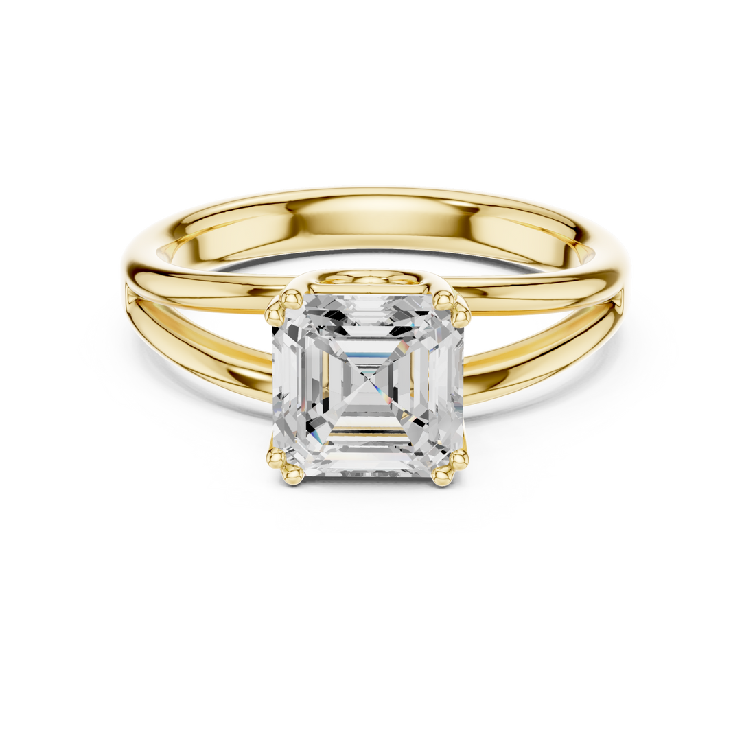Gold Heirloom Promise Solitaire Ring Right View
