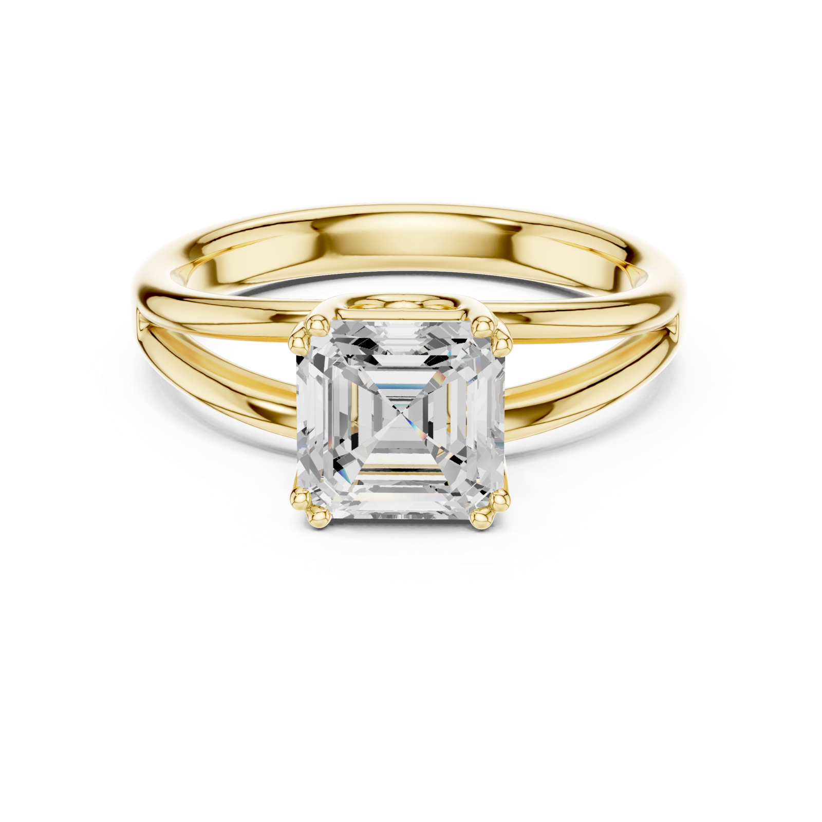  Gold Heirloom Promise Solitaire Ring Front View