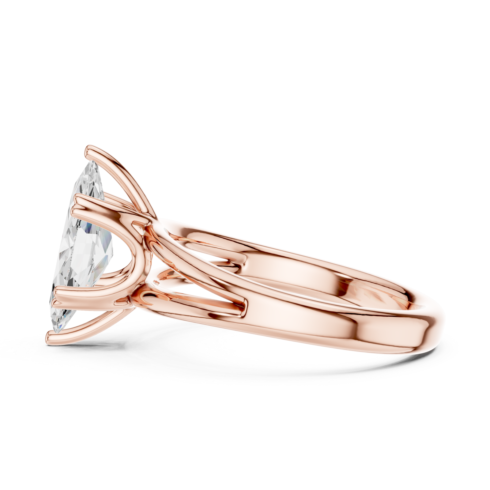  Rose Gold Radiance Whisper Embrace Bypass Ring Side View