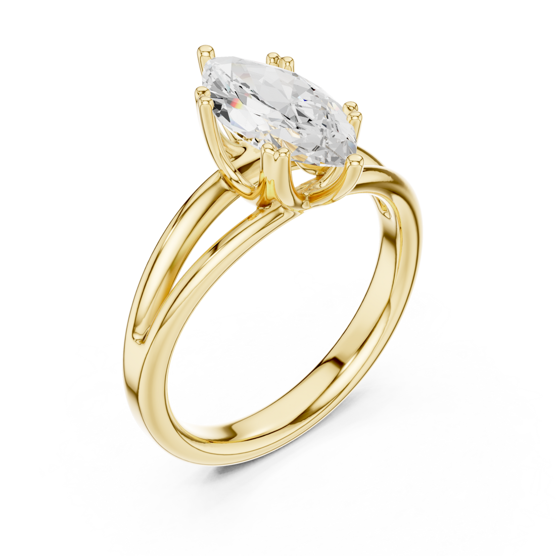 Gold Radiance Whisper Embrace Bypass Ring Right View