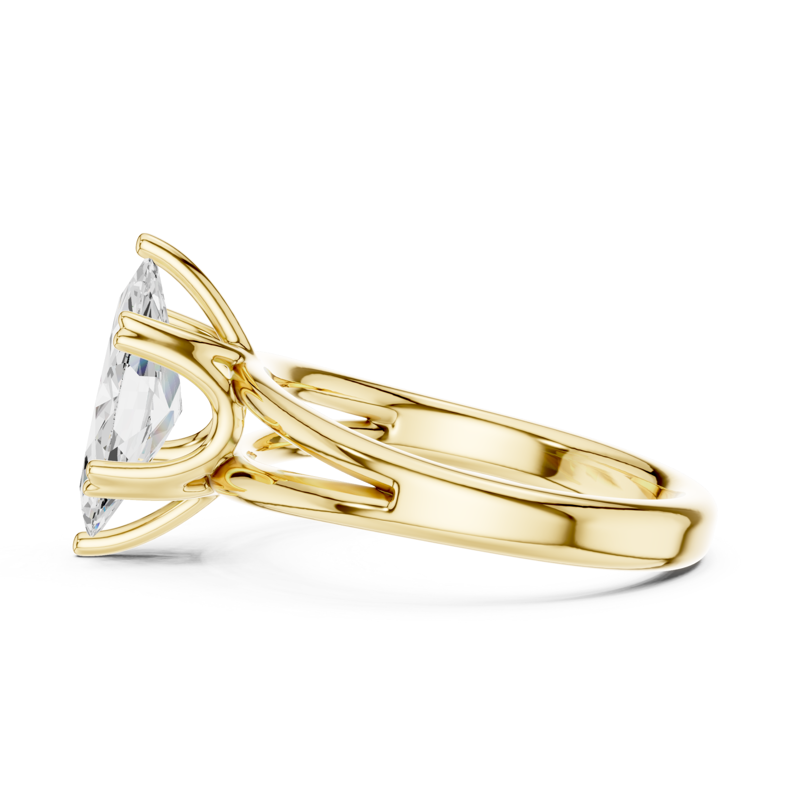  Gold Radiance Whisper Embrace Bypass Ring Side View