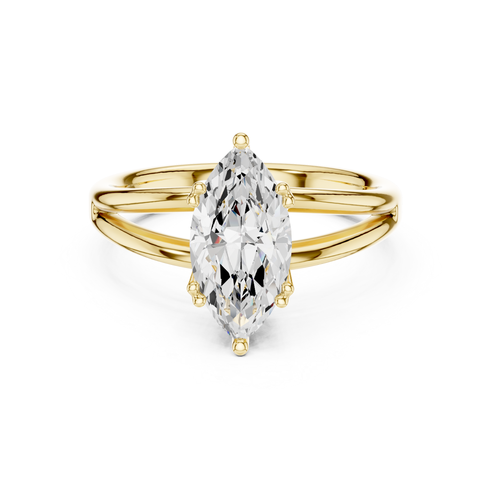 Gold Radiance Whisper Embrace Bypass Ring Front View