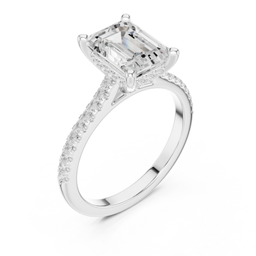  White Gold Solstice Reflection Eternity Band Ring Right View