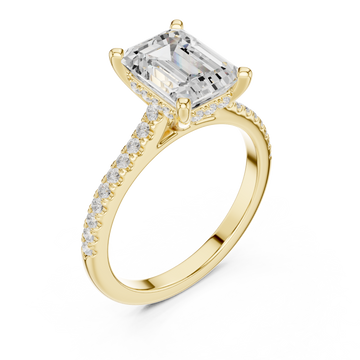 Gold Solstice Reflection Eternity Band Ring Right View