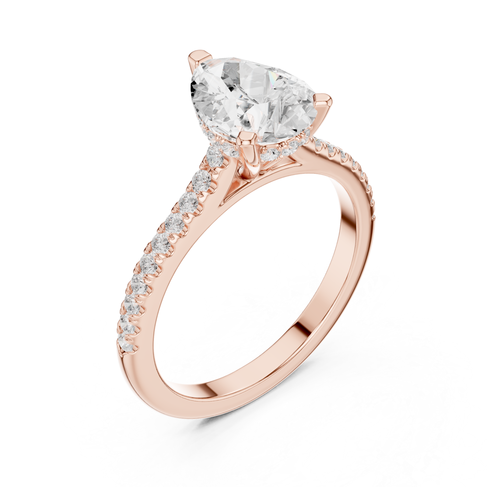  Rose Gold Eternal Promise Radiance Classic Engagement Ring Right View