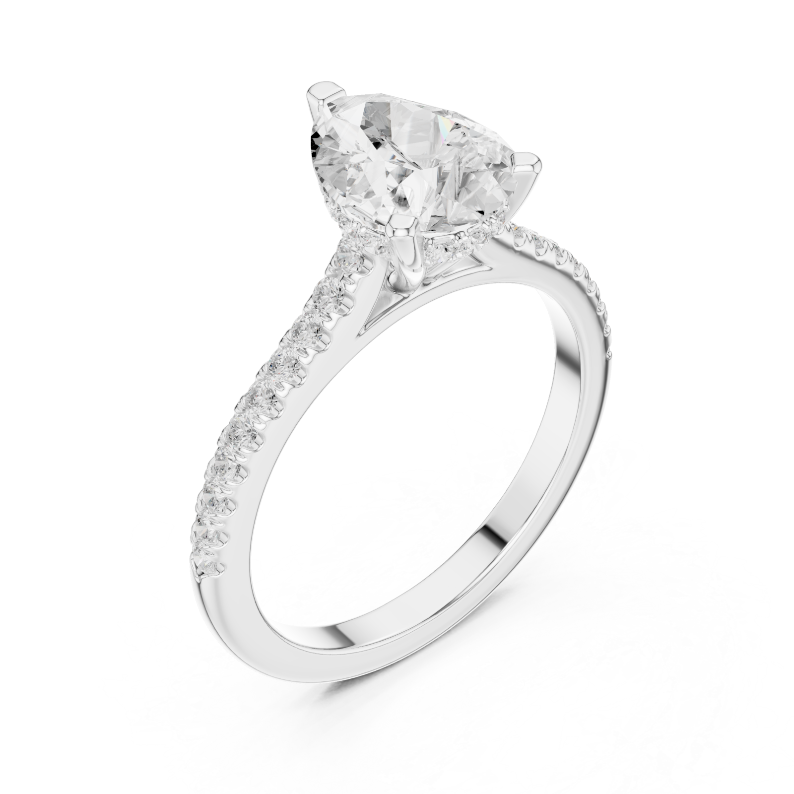  White Gold Eternal Promise Radiance Classic Engagement Ring Right View
