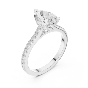  White Gold Eternal Promise Radiance Classic Engagement Ring Right View