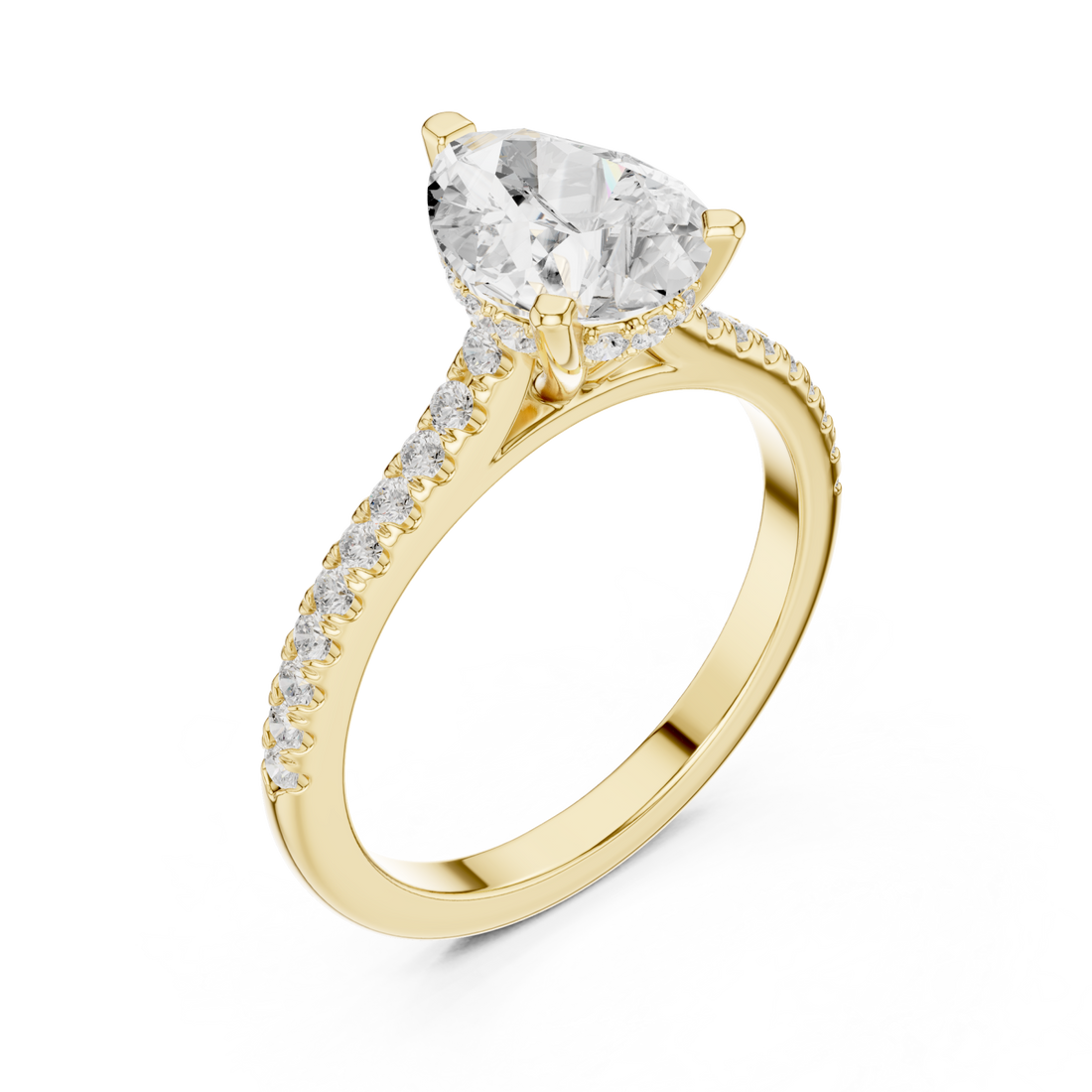 Gold Eternal Promise Radiance Classic Engagement Ring Right View