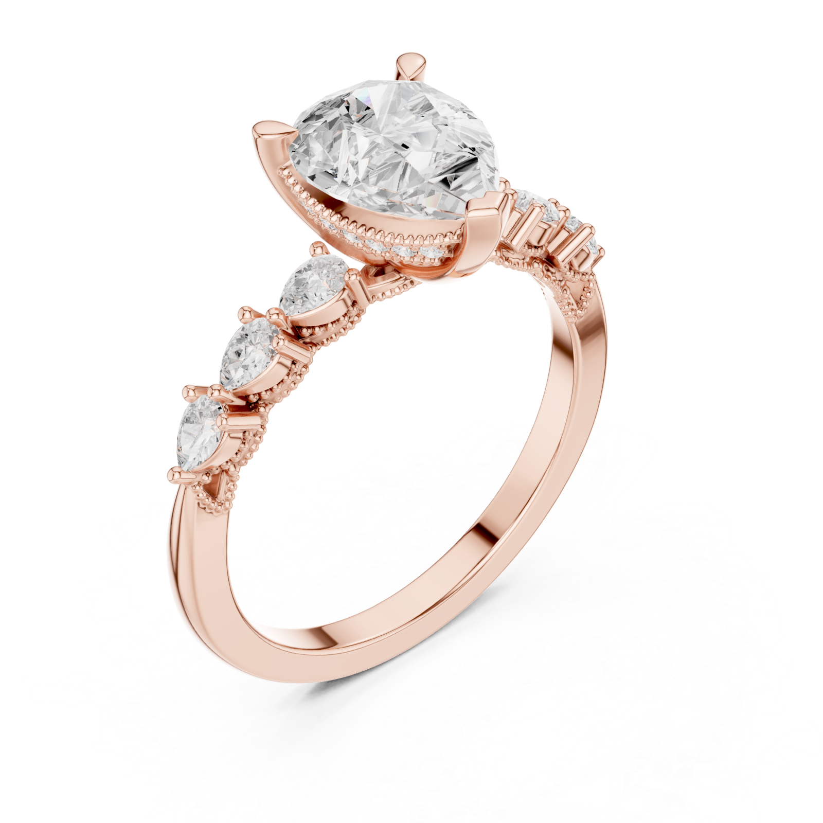  Rose Gold Allure Bound Promise Statement Band Right View