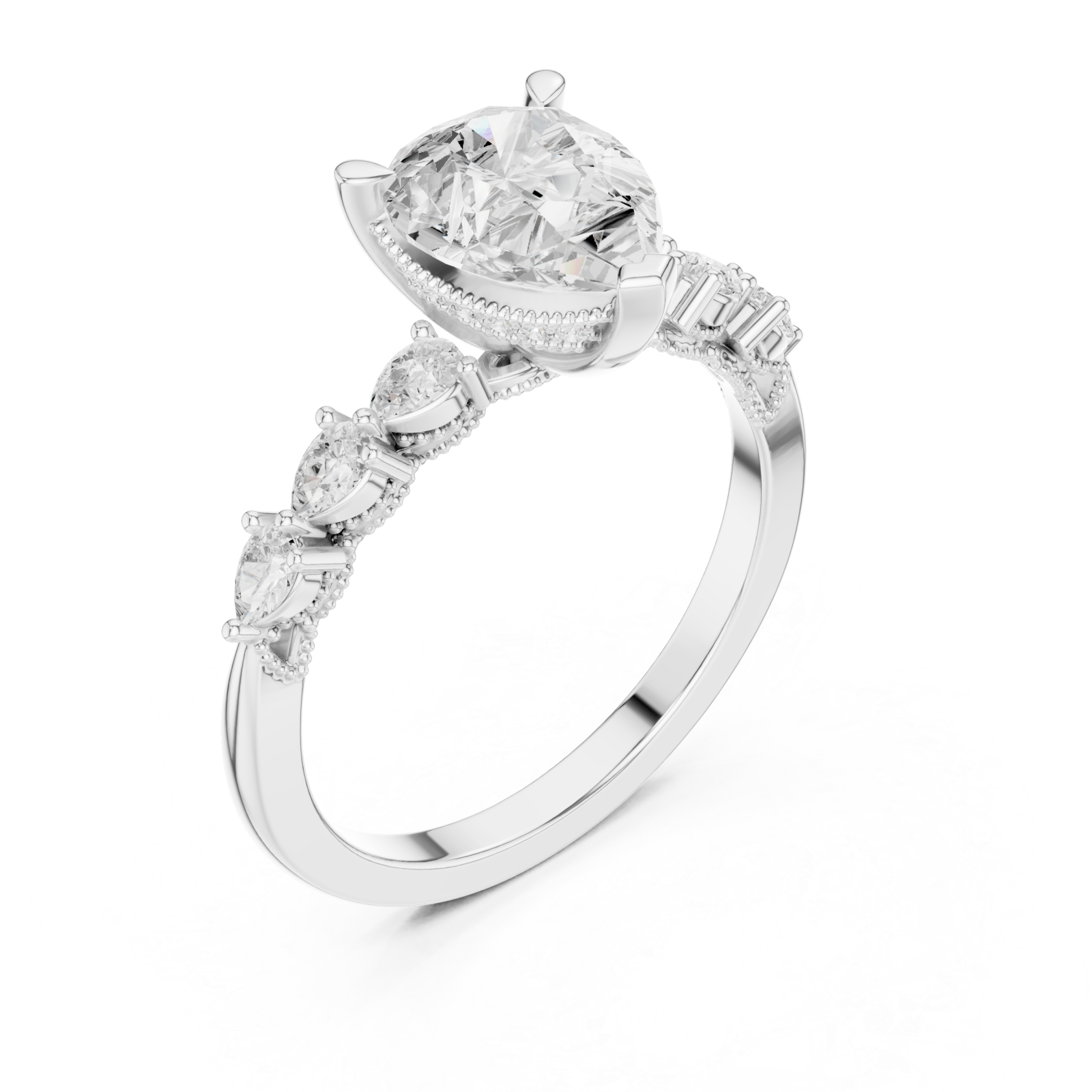  White Gold Allure Bound Promise Statement Band Right View