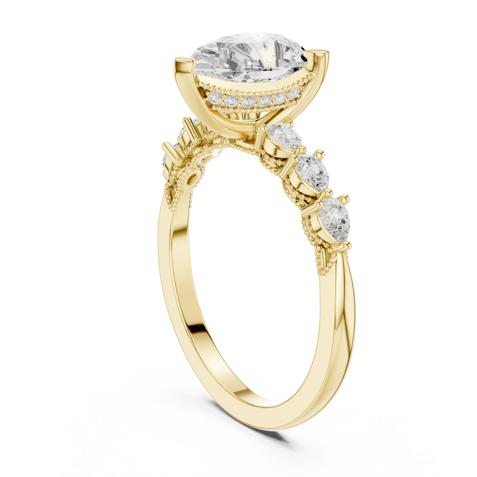  Gold Allure Bound Promise Statement Band Left View