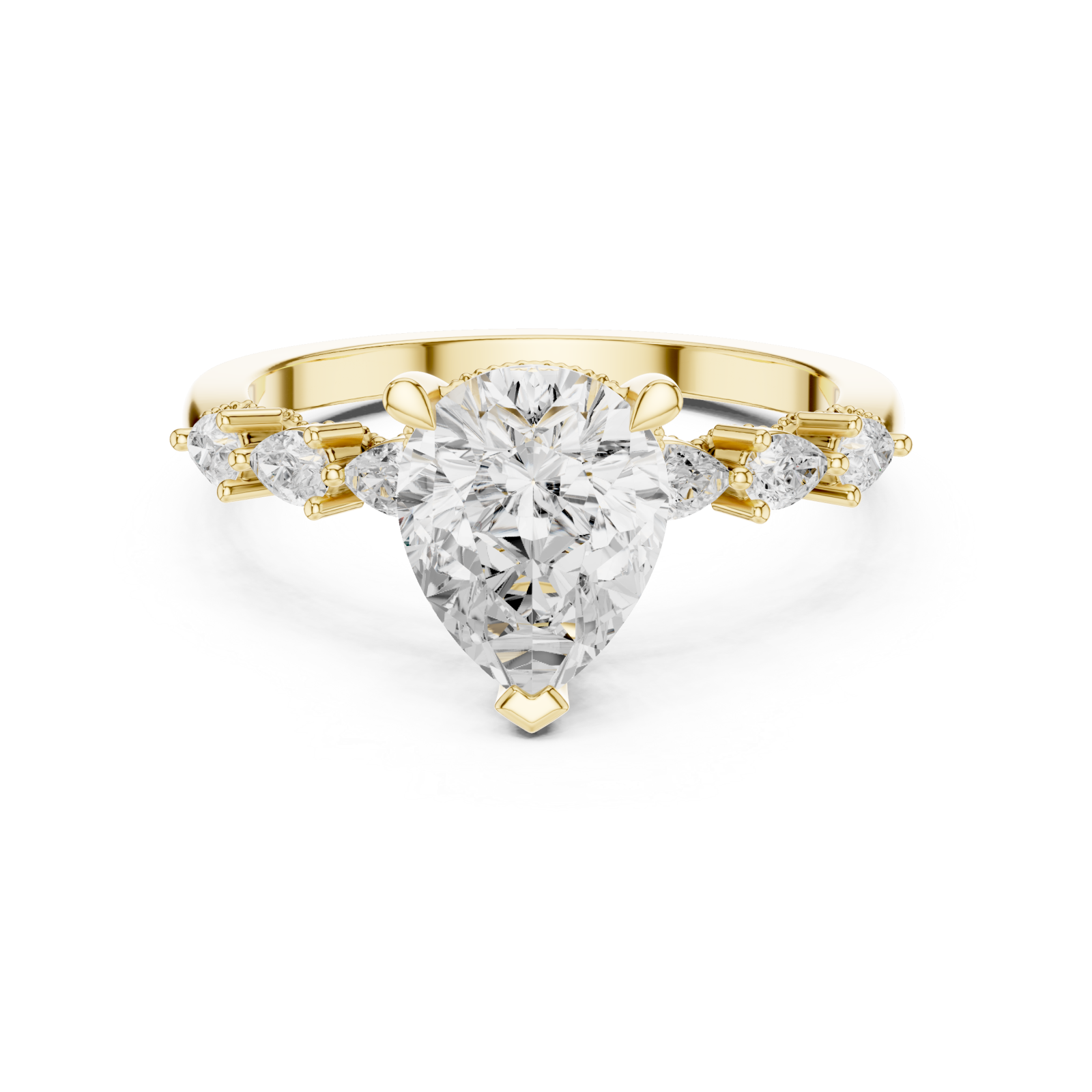  Gold Allure Bound Promise Statement Band Front View