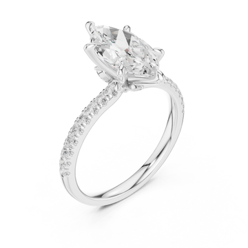  White Gold Infinite Grace Embrace Solitaire Right View
