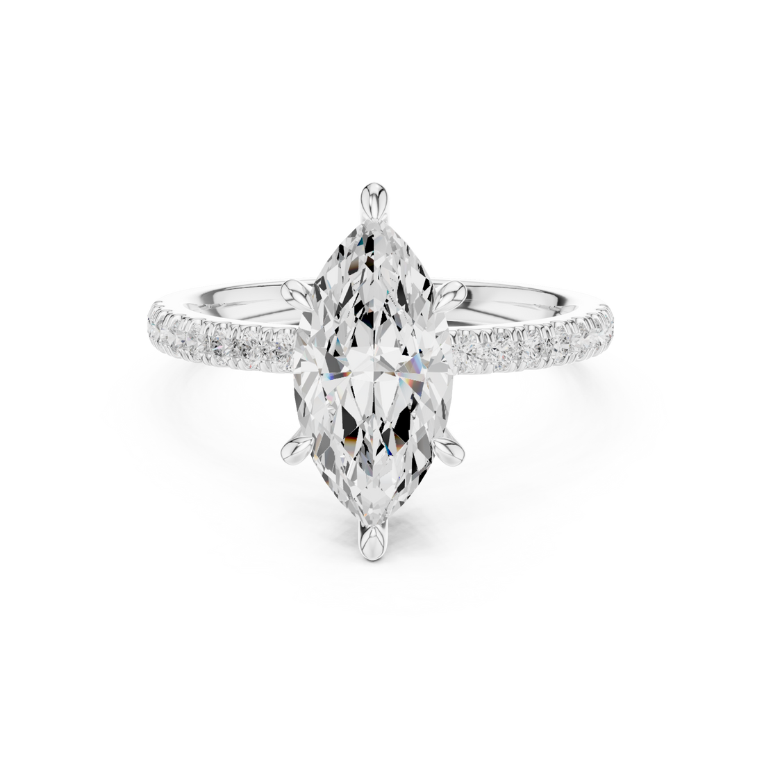  White Gold Infinite Grace Embrace Solitaire Right View