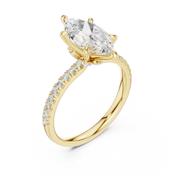 Gold Infinite Grace Embrace Solitaire Right View