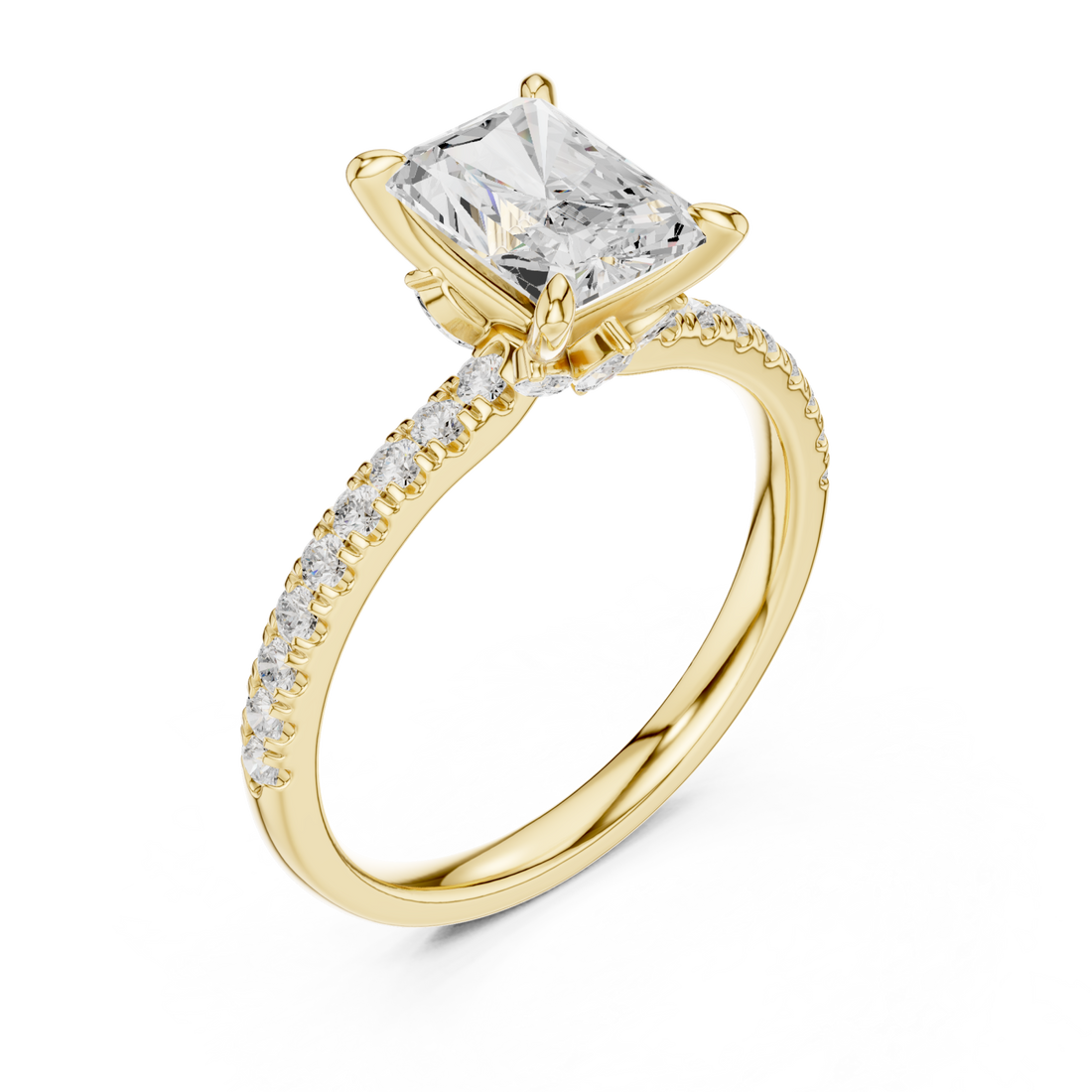 Gold Grandeur Promise Solitaire Anniversary Ring Right View