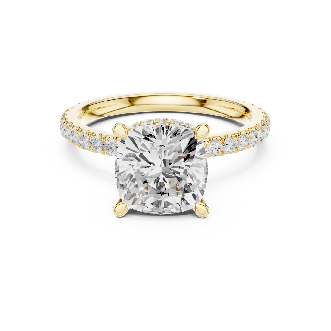 Gold Pure Radiance Classic Solitaire Ring Right View
