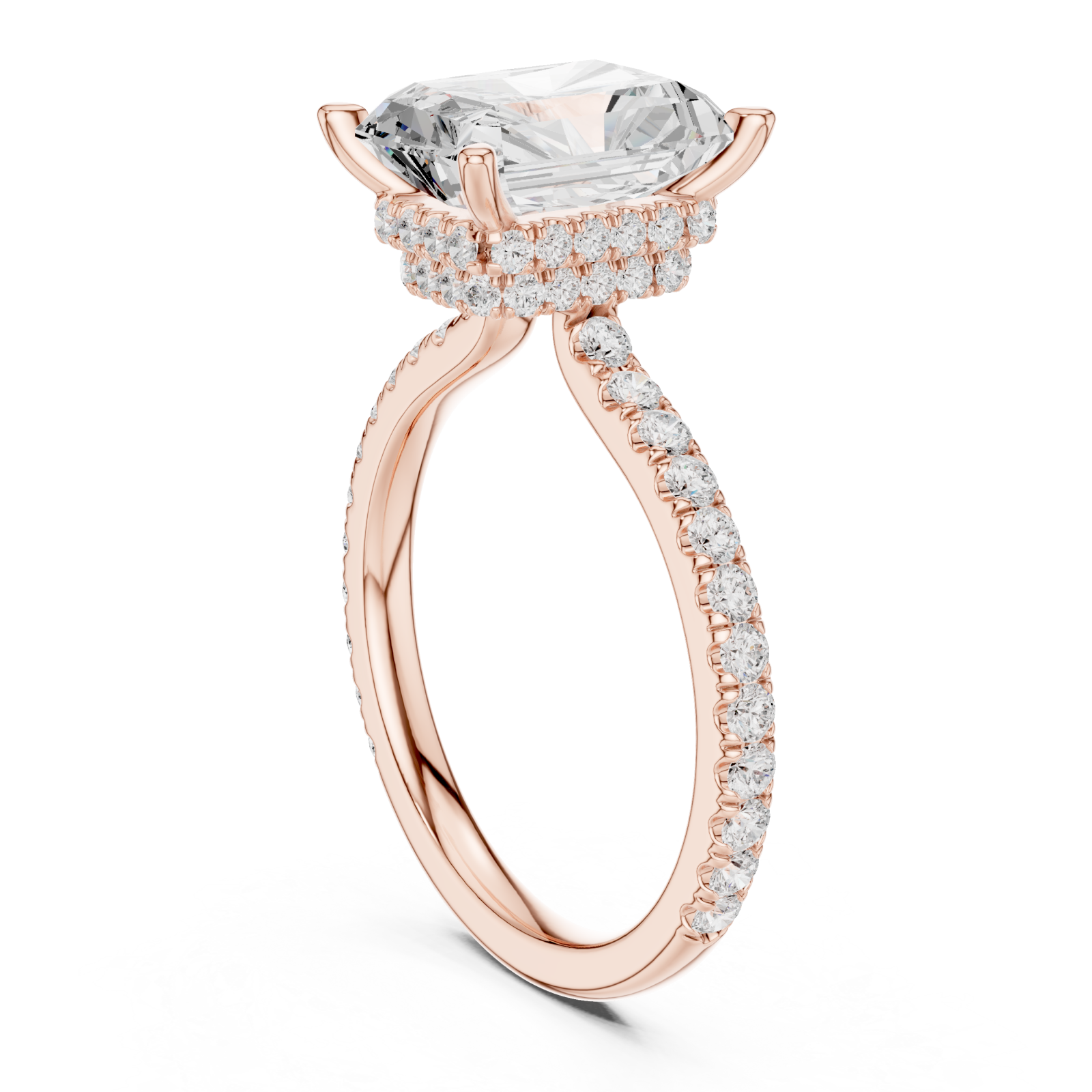 Rose Gold The Celestial Promise Embrace Ring Left View