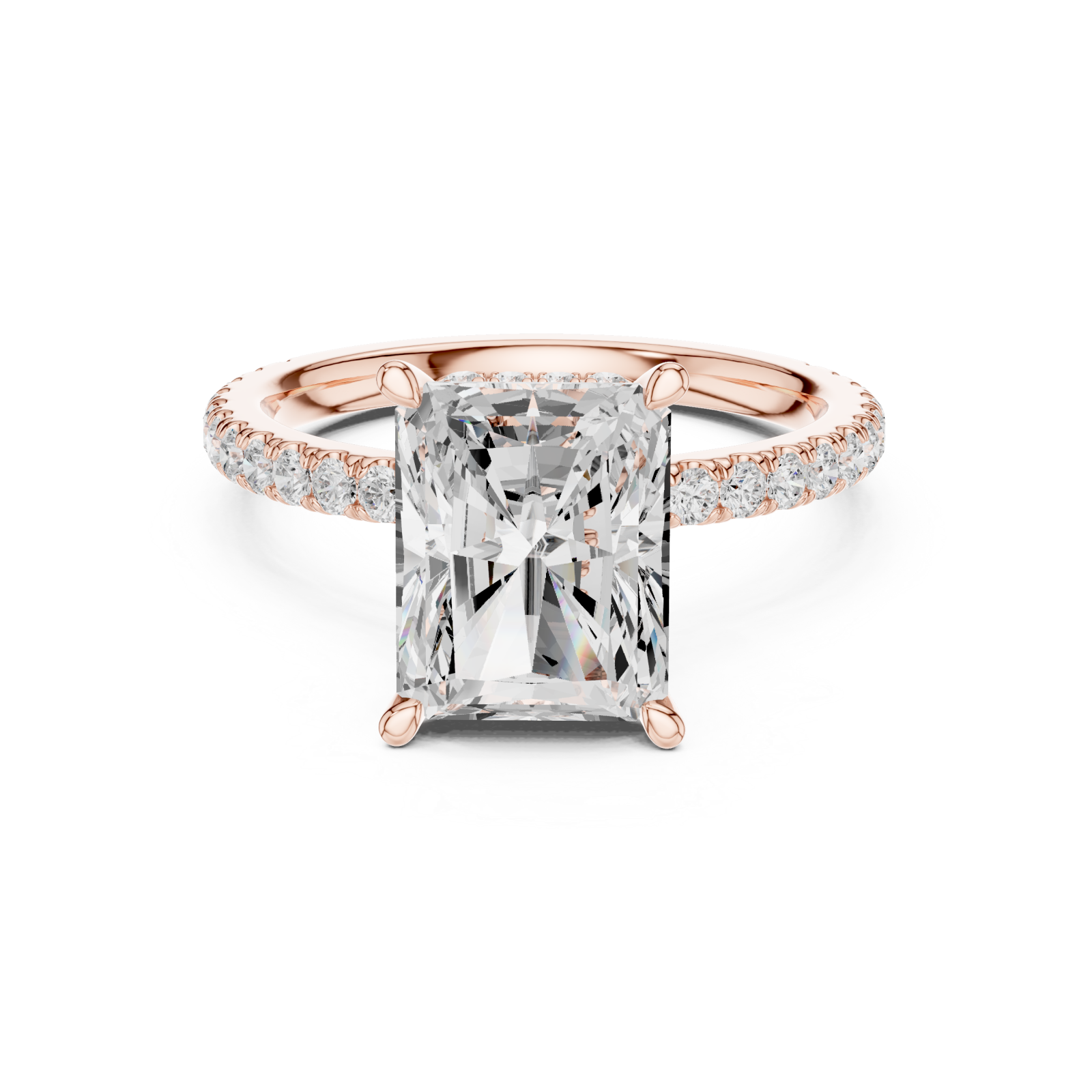  Rose Gold The Celestial Promise Embrace Ring Front View