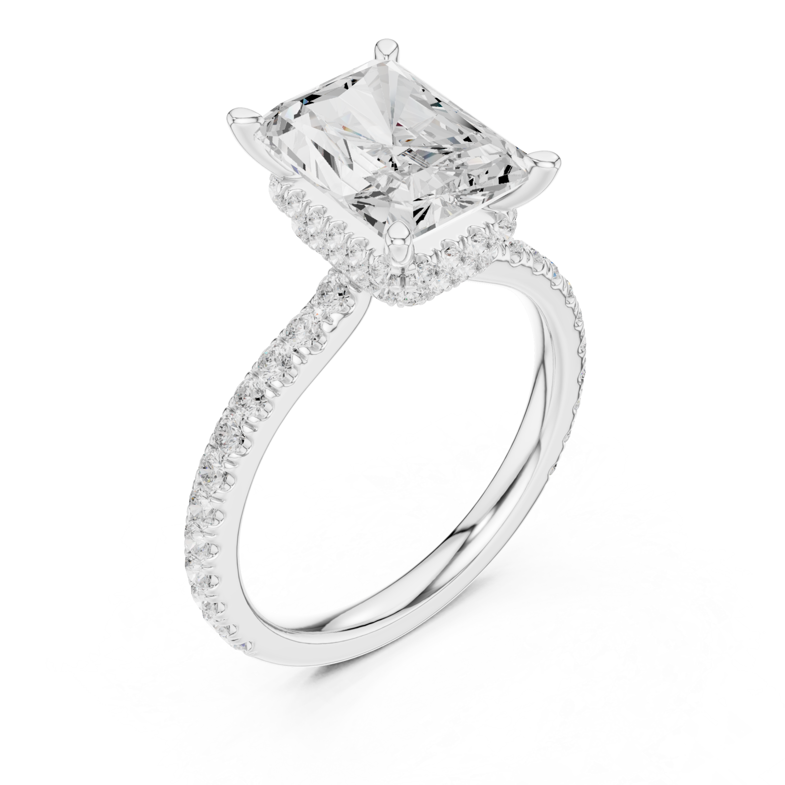 White Gold The Celestial Promise Embrace Ring Right View
