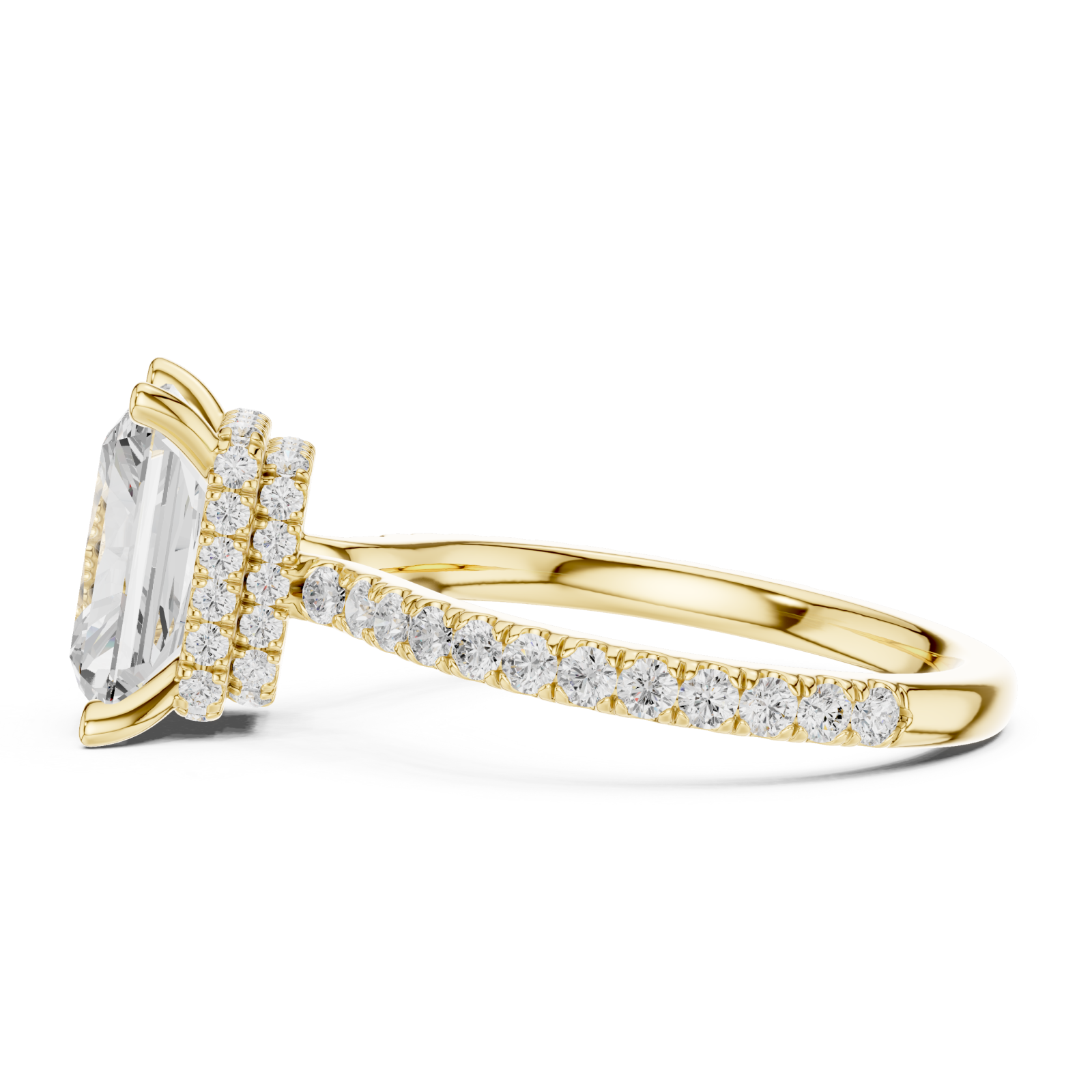  Gold The Celestial Promise Embrace Ring Side View