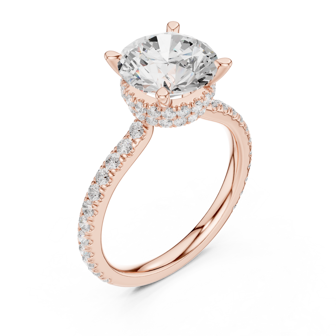  Rose Gold Chic Promise Solitaire Right View