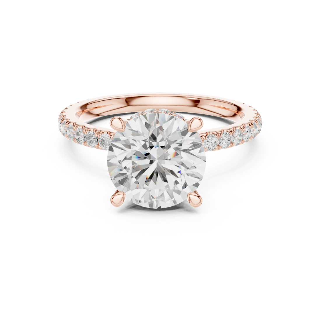  Rose Gold Chic Promise Solitaire Right View