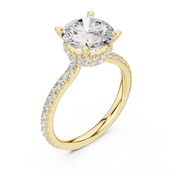 Gold Chic Promise Solitaire Right View