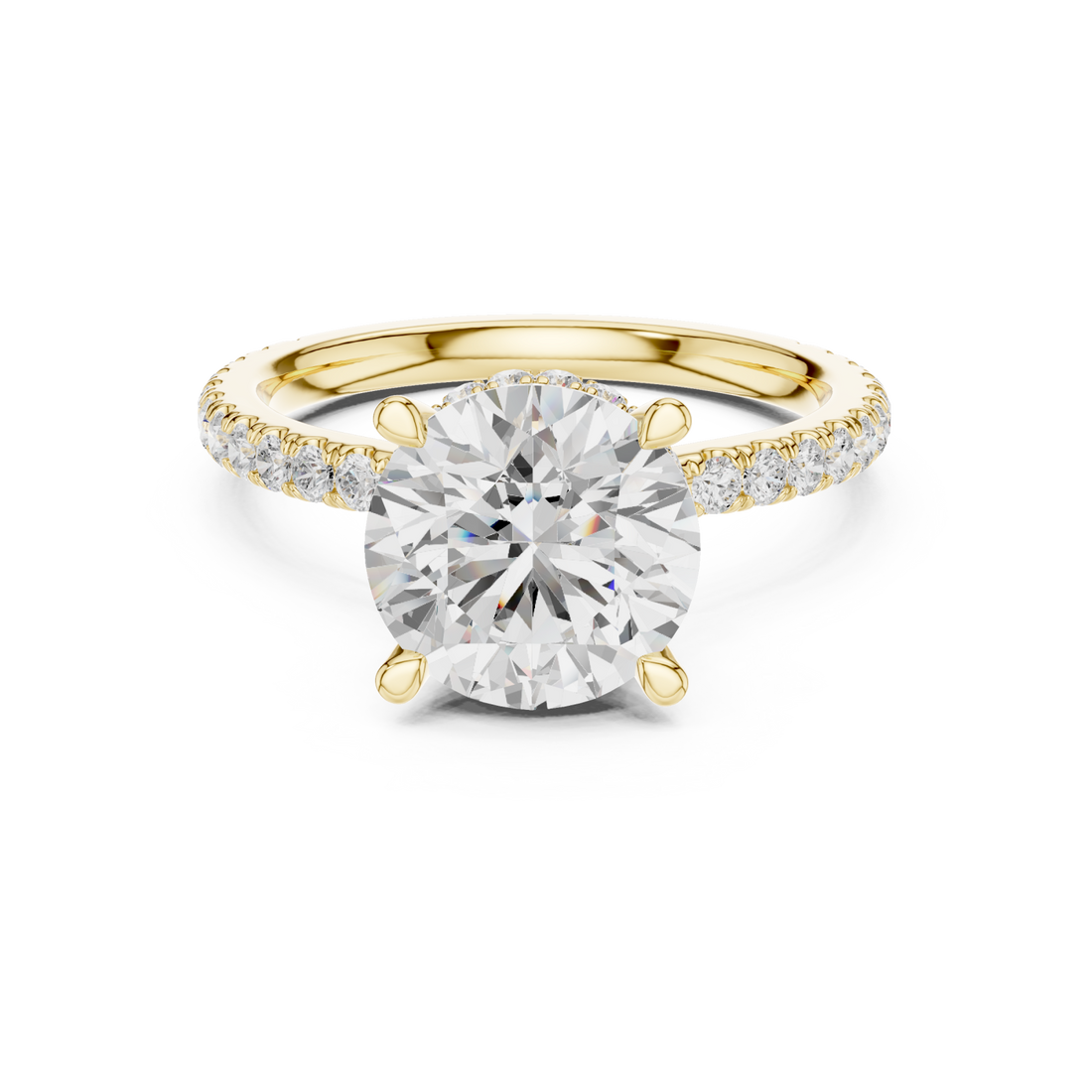 Gold Chic Promise Solitaire Right View