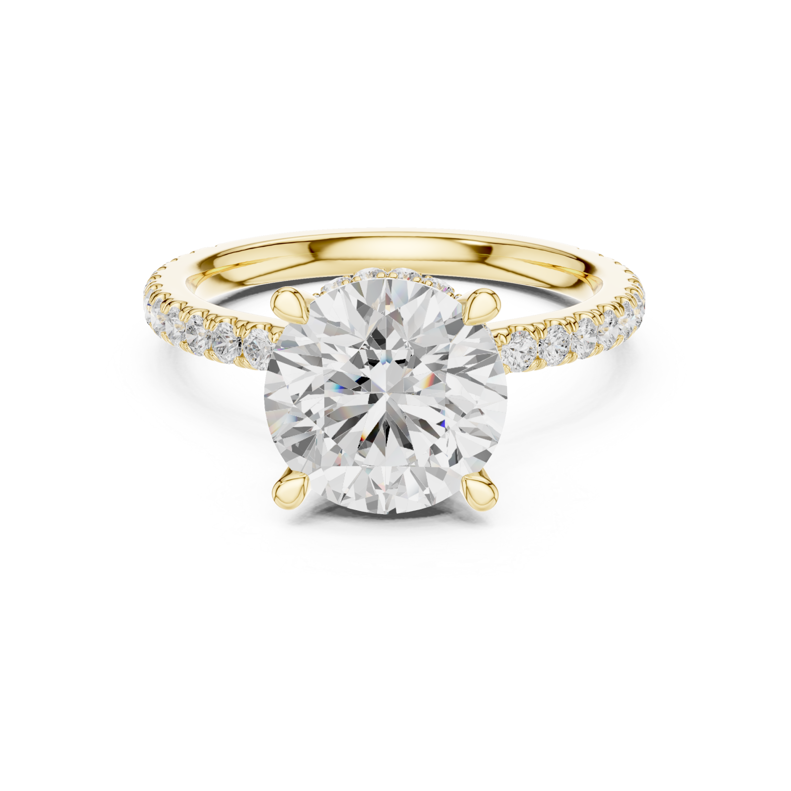  Gold Chic Promise Solitaire Front View