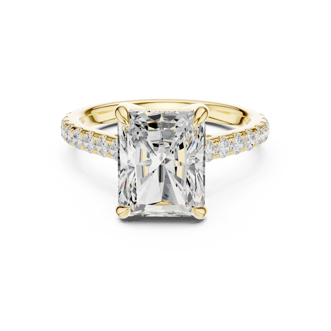Gold Vivid Starlet Solitaire Statement Ring Right View