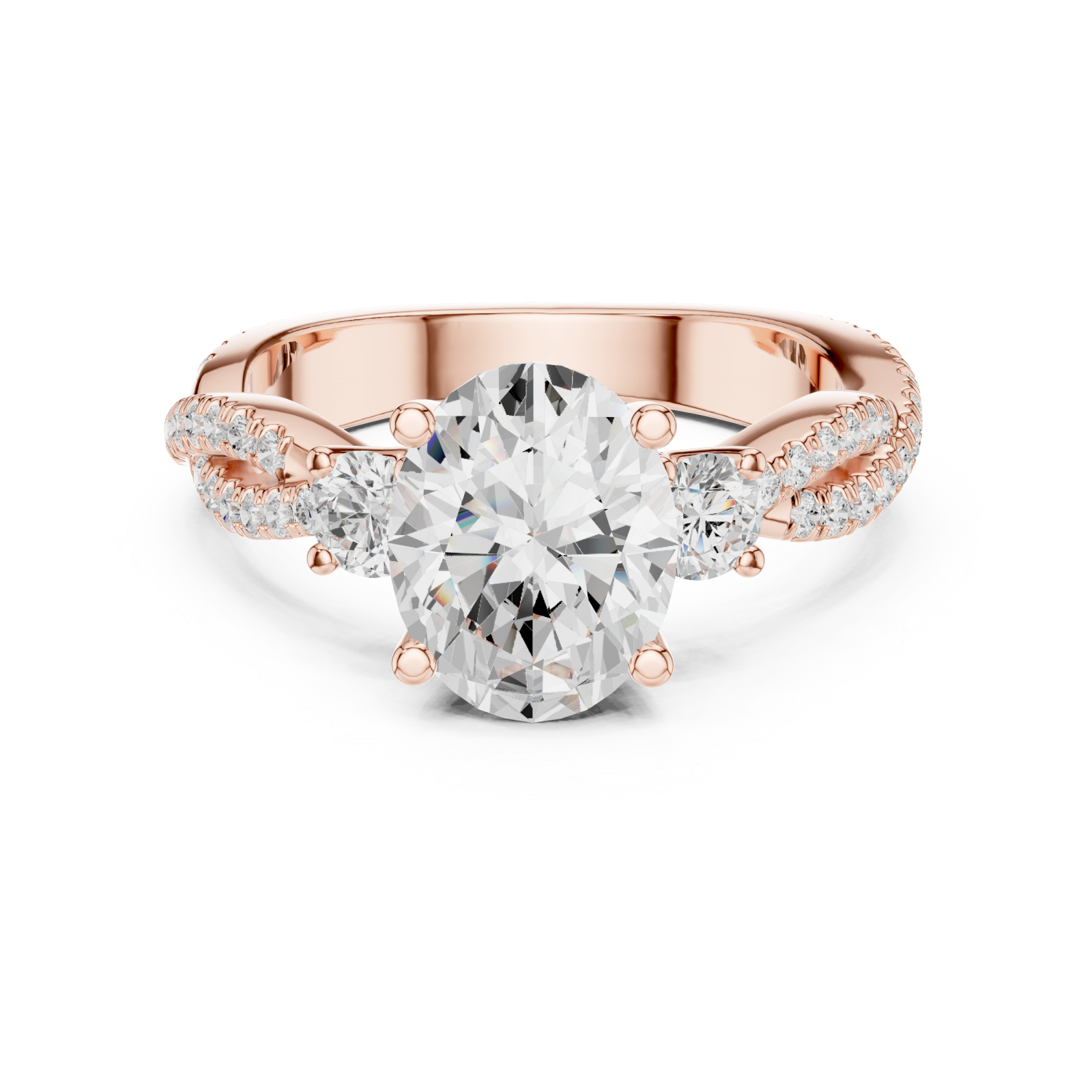  Rose Gold Infinite Whisper Signature Artistry Ring Front View