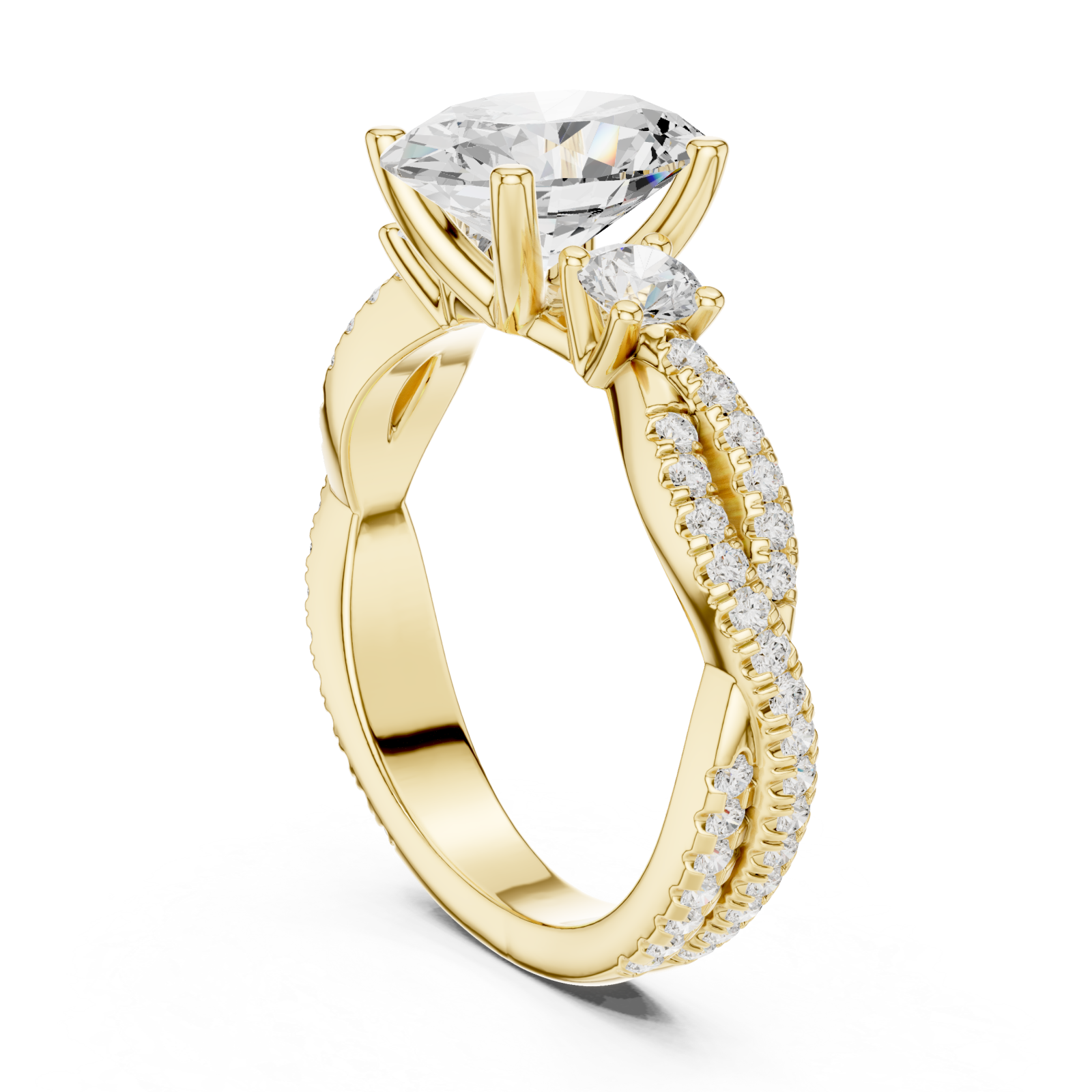  Gold Infinite Whisper Signature Artistry Ring Left View