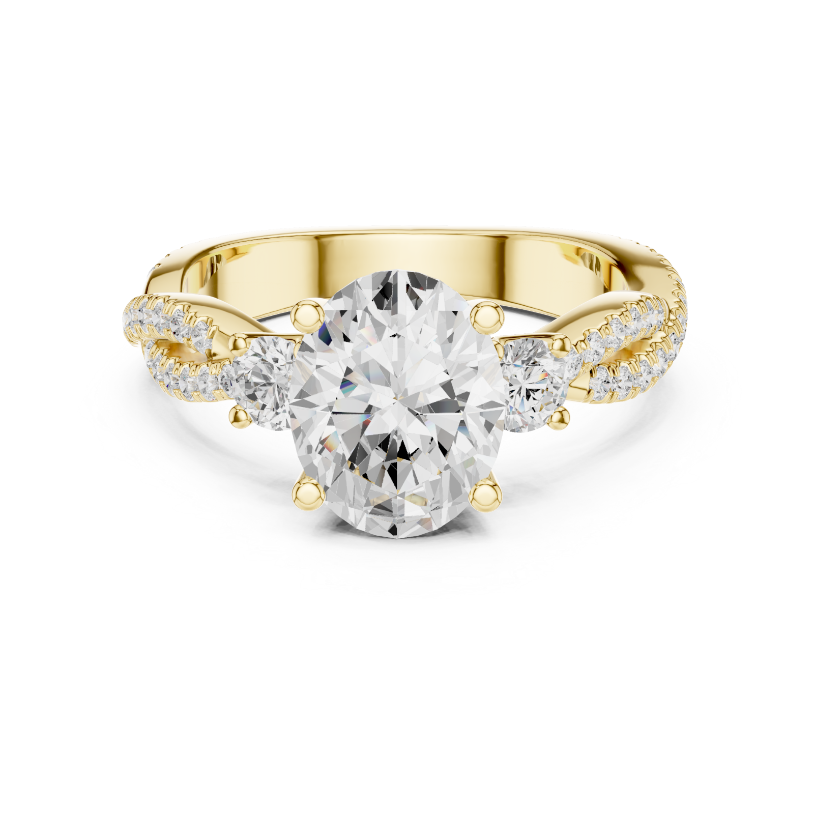  Gold Infinite Whisper Signature Artistry Ring Front View