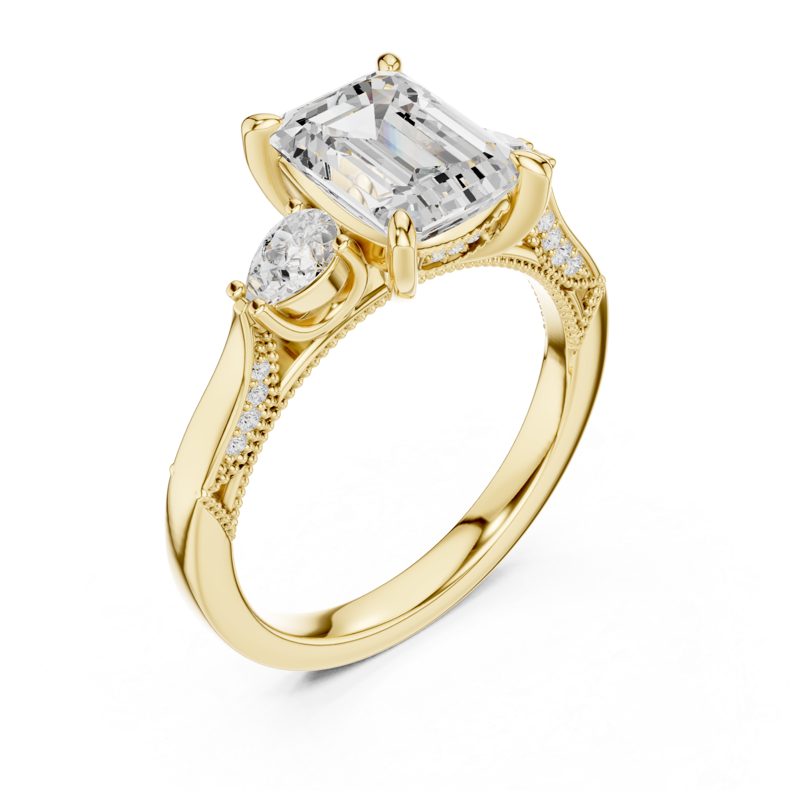 Gold Ethereal Empress Regal Ring Right View