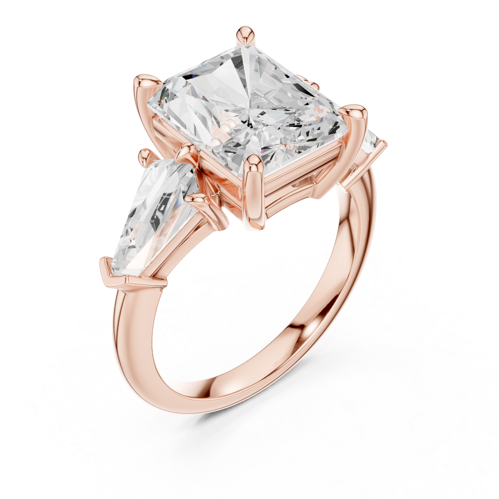  Rose Gold Timeless Square Horizon Ring Right View