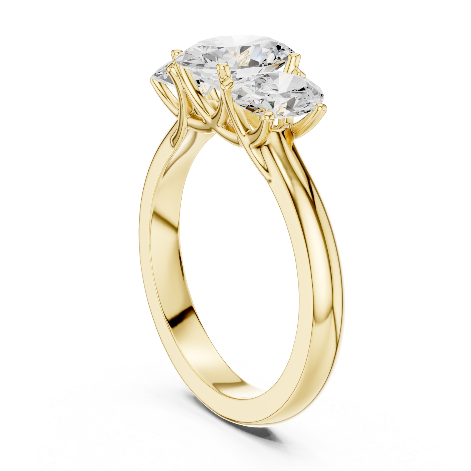  Gold Radiant Ensemble Ring Left View