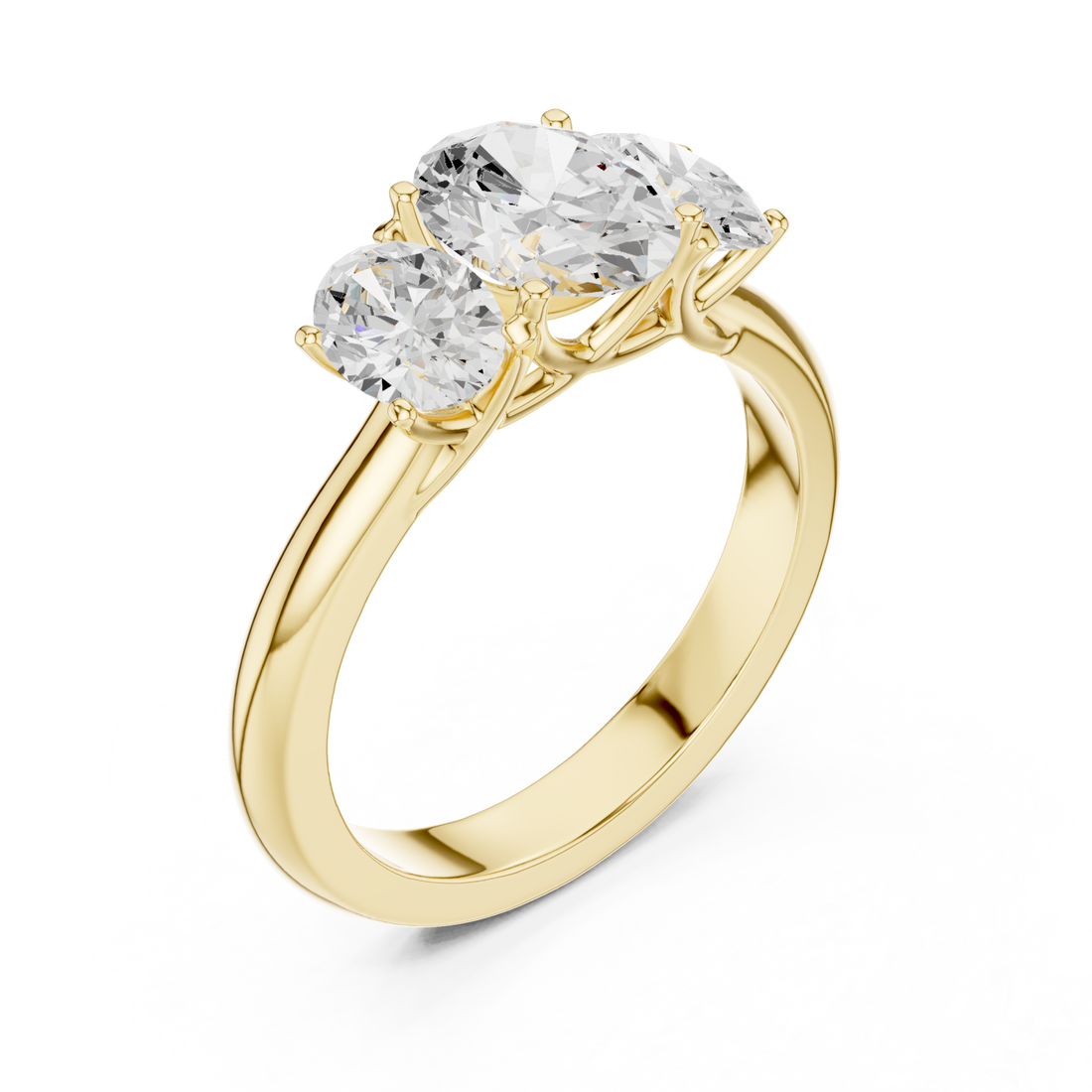 Gold Radiant Ensemble Ring Right View